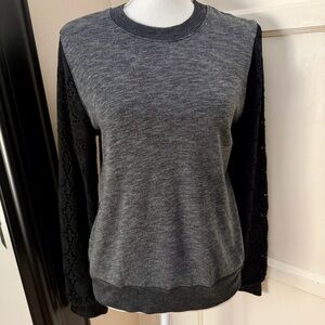 Gray and Black Women's Sweatshirt